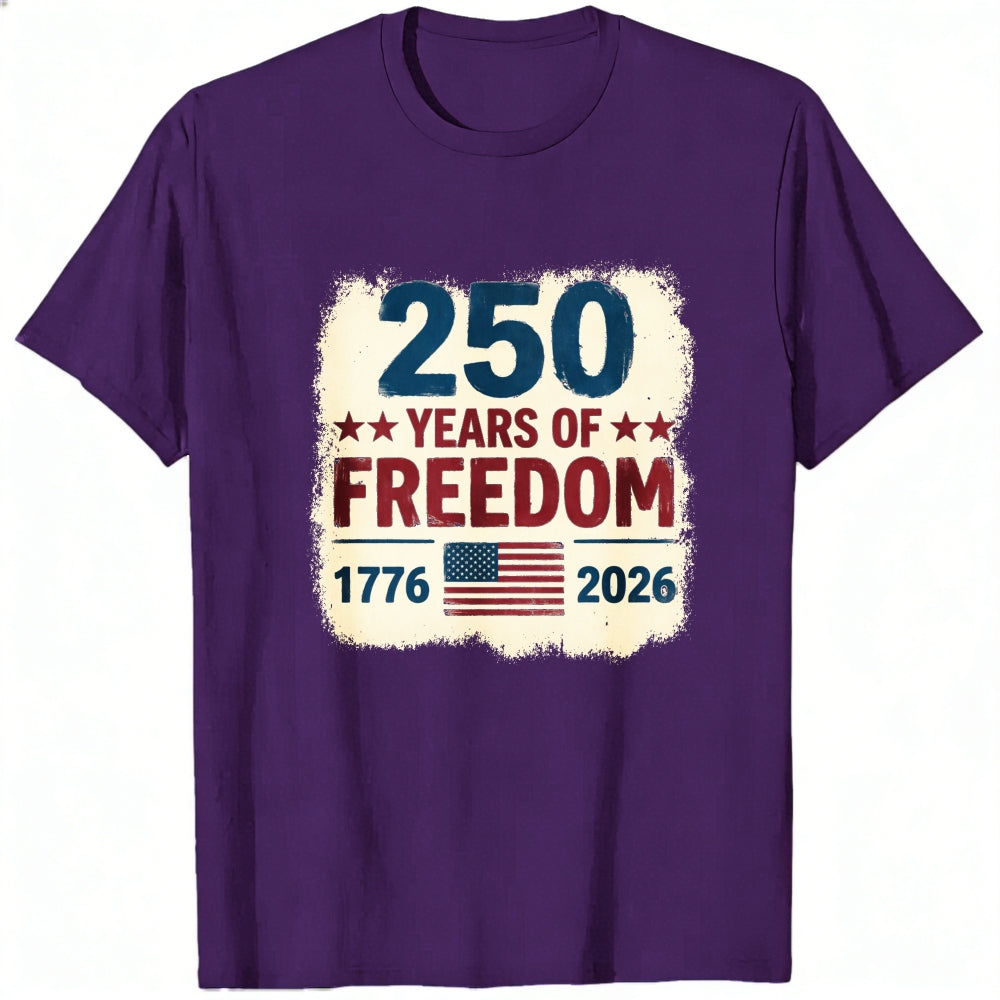 Patriotic American Independence Day 250 Years Of Freedom Classic T-Shirt